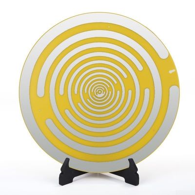 MWO Polarized Disc 30 cm, Commemorative Multi-Wave Oscillator Edition, Fiberglass with Pure Copper and Gold Plating, for Décor and Collectors (Non-Functional Instrument)