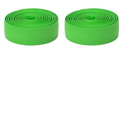 WTUIJQW Handlebar Tape for Bicycles, 2PCS Anti-Slip Padded Road Bike Grip Wraps (Green)