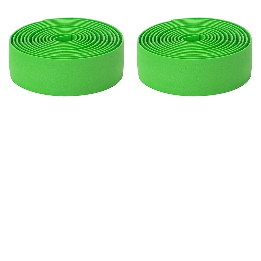 WTUIJQW Handlebar Tape for Bicycles, 2PCS Anti-Slip Padded Road Bike Grip Wraps (Green)