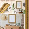 Lagomloot Self-Adhesive 3D Frame, Retro, Gold view 3