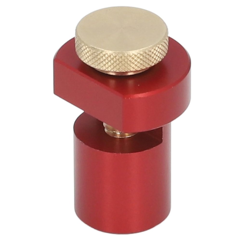 BAFOVY 20 mm Dog Hole Stop Block, Aluminum Alloy Angle Ruler Clamp for Woodworking, Red