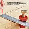BAFOVY 20 mm Dog Hole Stop Block, Aluminum Alloy Angle Ruler Clamp for Woodworking, Red view 3
