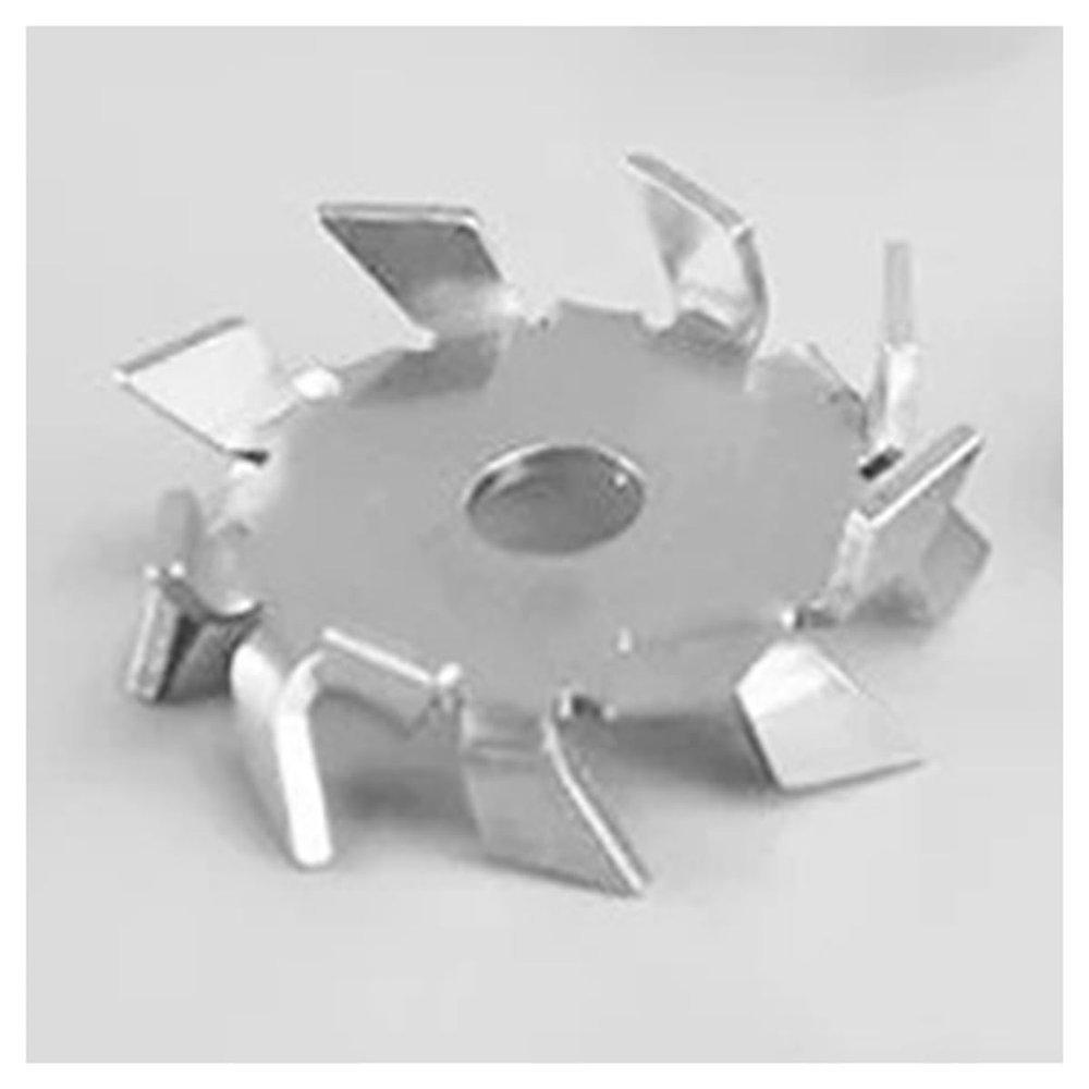 1-Piece 304 Stainless Steel Serrated Dispersing Disc, 140 mm