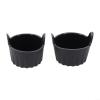 Compatible Silicone Baking Tools for Air Fryers - Easy Lift Handle Design (Black) view 3