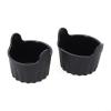 Compatible Silicone Baking Tools for Air Fryers - Easy Lift Handle Design (Black) view 4