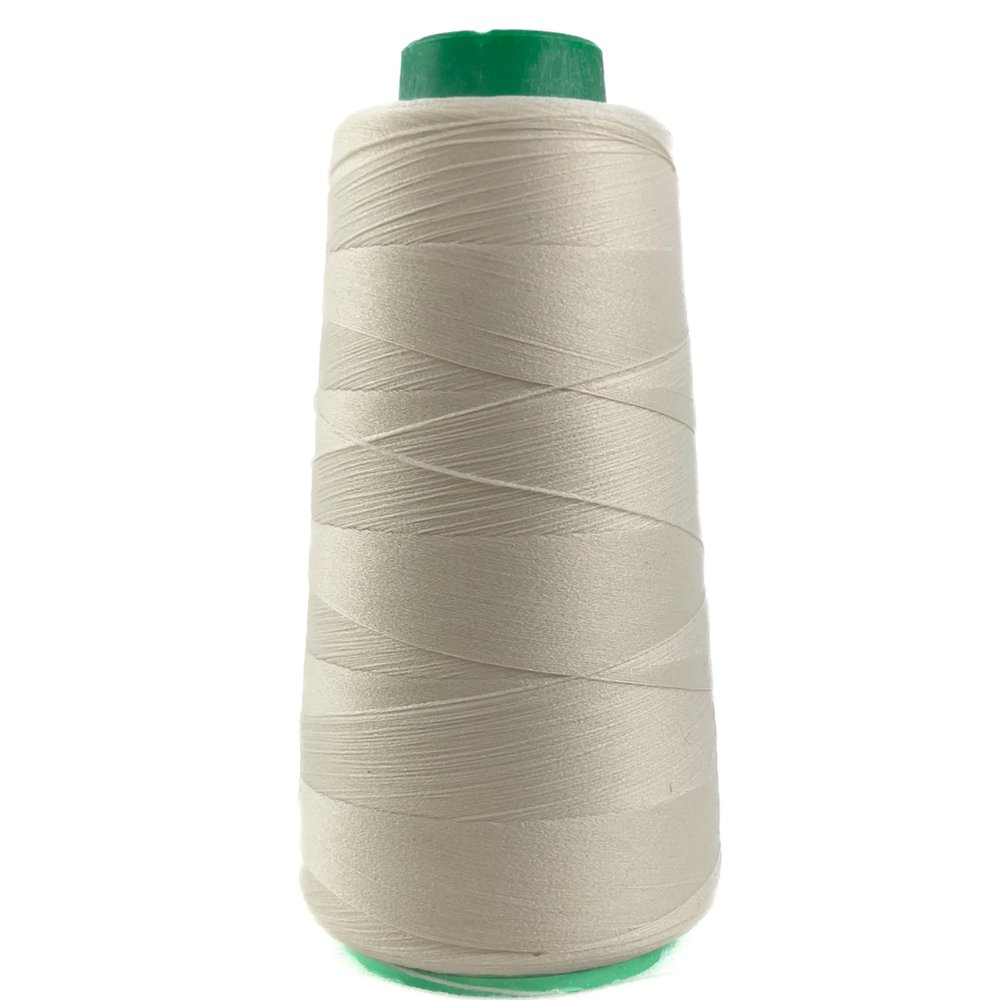 Bauschgarn for Overlock and Coverlock, 2700 m, 100% PE, Strength 40 S20, Soft for Elastic Seams (Ecru)