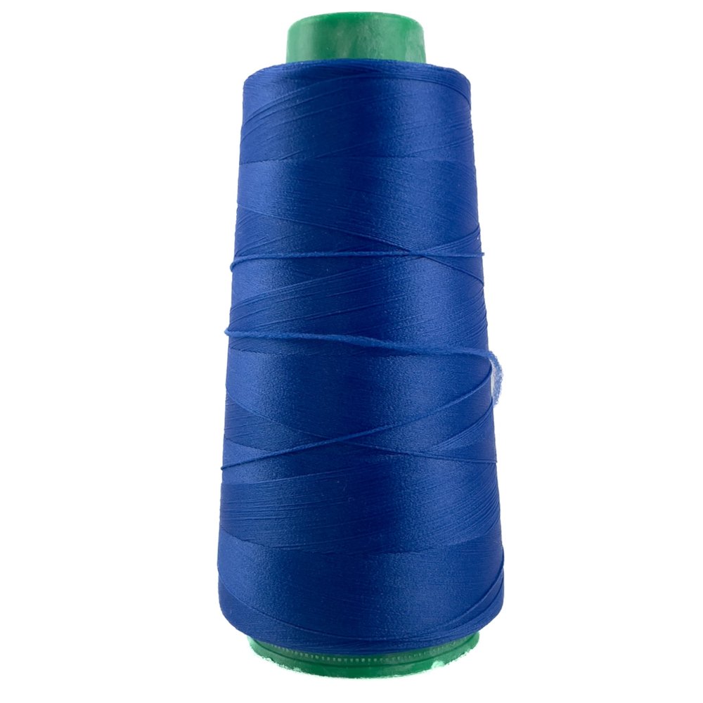 Bauschgarn for Overlock and Coverlock, 2700 m, 100% PE, Strength 40 S20, Soft for Elastic Seams (Cobalt)