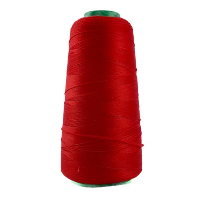 Bauschgarn for Overlock and Coverlock, 2700 m, 100% PE, Strength 40 S20, Soft for Elastic Seams (Red)