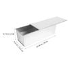 Angoily Loaf Pan for Bread and Baguettes, Aluminum with Nonstick Coating and Lid, 1000 g view 2