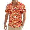 Men's Hippie Shirt, 1960s/1970s Vintage Floral Button-Up Party Shirt view 1