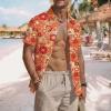Men's Hippie Shirt, 1960s/1970s Vintage Floral Button-Up Party Shirt view 2