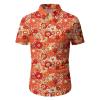 Men's Hippie Shirt, 1960s/1970s Vintage Floral Button-Up Party Shirt view 3