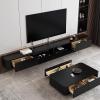 Coubird Black Wall-Mounted TV Cabinet view 2
