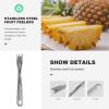 LALADEFIEE Pineapple Corer 12 Pack with Easy Grip Stainless Steel and Quick Fruit Remover for Daily Use and Travel view 3
