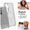 EAZY CASE Phone Case with Strap for Galaxy S26, Transparent with Navy Blue Strap view 3