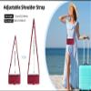 SLWYF Phone Case for Samsung Galaxy J4/J4 2018, 6 Card Slots, Magnetic Wallet Folio Case with Stand and Lanyard, Red view 3