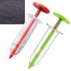 Helilyco 2-Piece Garden Spreader, Manual Hand Dispenser for Vegetable Plants, Small Portable Seed Dispenser, Red/Yellow view 2