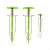 Helilyco 2-Piece Garden Spreader, Manual Hand Dispenser for Vegetable Plants, Small Portable Seed Dispenser, Red/Yellow view 4
