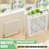 Modern Radiator Cover with Slatted Grille and Shelf, 27.6" L x 7.9" W x 23.6" H view 2