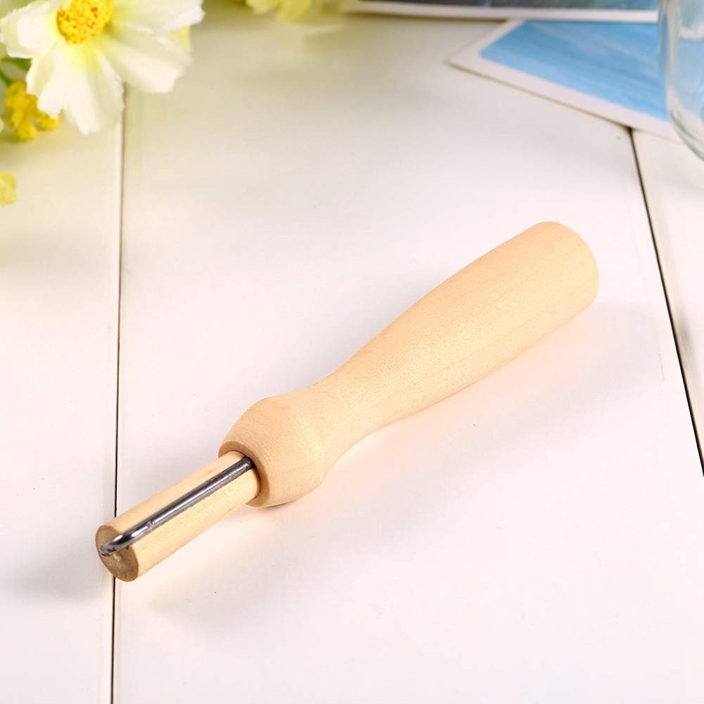Needle Felting Tool with Wooden Handle