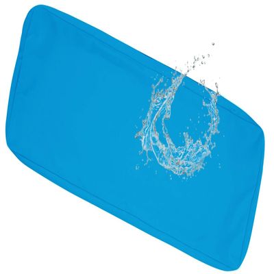Waterproof Outdoor Sofa Seat Cushion Cover, Blue, 120 x 50 x 8 cm