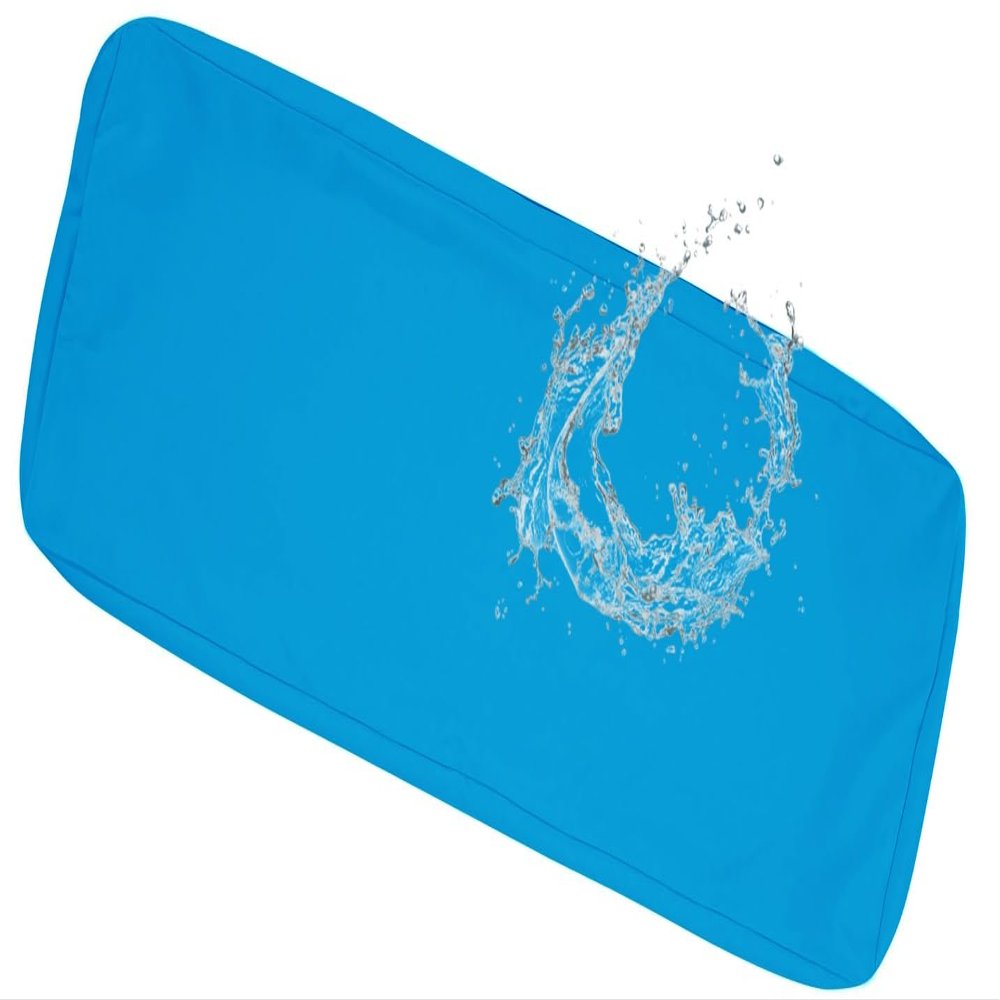 Waterproof Outdoor Sofa Seat Cushion Cover, Blue, 120 x 50 x 8 cm