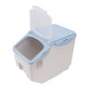 AMONIDA Airtight Rice Storage Container, Blue, 10 kg view 3