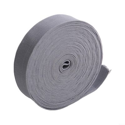 Nylon Elastic Band for Sewing, 2 cm Wide, 5 m Long, Gray