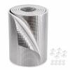 Interior Window Heat Protection Film, Cut-to-Size Aluminum Insulation Film, Opaque Sun-Blocking Film with Suction Cups, No Drilling, Residue-Free, for RVs, Sunrooms and Bedrooms (170 x 200 cm) view 1