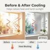 Interior Window Heat Protection Film, Cut-to-Size Aluminum Insulation Film, Opaque Sun-Blocking Film with Suction Cups, No Drilling, Residue-Free, for RVs, Sunrooms and Bedrooms (170 x 200 cm) view 3