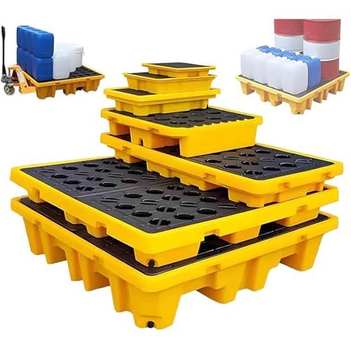 WBLING Modular Spill Containment Tray with Removable Grate