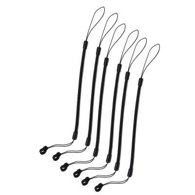 Break-Resistant Pen Tethers with Elastic Lanyards, 6-Pack