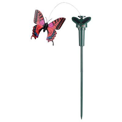 Tressify Solar-Powered Decorative Butterfly Garden Stake, Rotating, Assorted Color
