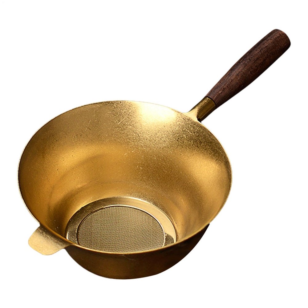 Tea Leaf Infuser | Metal Filter with Wooden Handle