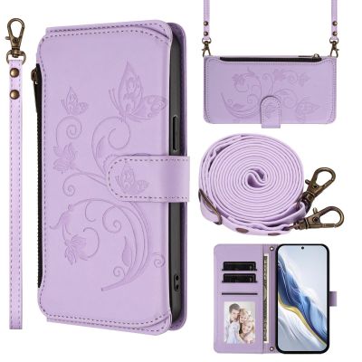 SLWYF Phone Case for Samsung Galaxy A52 with 6 Card Slots, Magnetic Closure, Stand Function and Lanyard - Black