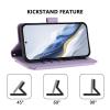 SLWYF Phone Case for Samsung Galaxy A52 with 6 Card Slots, Magnetic Closure, Stand Function and Lanyard - Black view 2