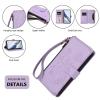 SLWYF Phone Case for Samsung Galaxy A52 with 6 Card Slots, Magnetic Closure, Stand Function and Lanyard - Black view 4