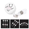 RhineCart Basics Retractable Badge Holder, Practical Badge Holder for Nurses, 6-Piece Portable Accessory view 2
