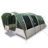 Mengtu 8-Person Family Tunnel Tent, Green, 185T Polyester view 1