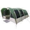 Mengtu 8-Person Family Tunnel Tent, Green, 185T Polyester view 3