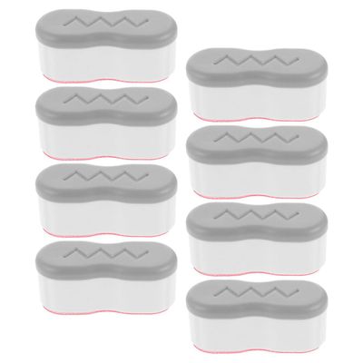 TOPBATHY 8-Piece ABS Toilet Seat Risers with Non-Slip Pads and Noise-Reducing Protection