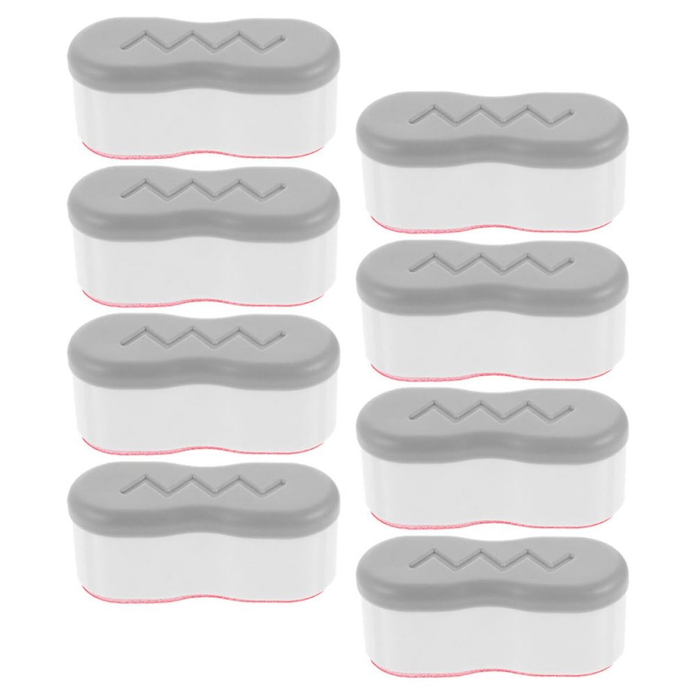 TOPBATHY 8-Piece ABS Toilet Seat Risers with Non-Slip Pads and Noise-Reducing Protection