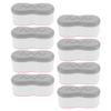 TOPBATHY 8-Piece ABS Toilet Seat Risers with Non-Slip Pads and Noise-Reducing Protection view 1