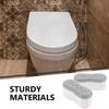 TOPBATHY 8-Piece ABS Toilet Seat Risers with Non-Slip Pads and Noise-Reducing Protection view 3