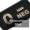 Blood Type Patch - Square Velcro 5 x 3 cm view 2