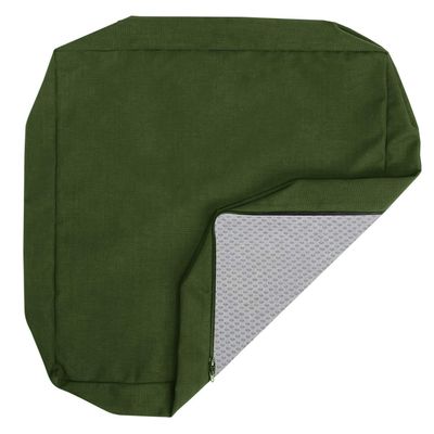 Outdoor Cushion Cover, Water-Resistant Oxford Fabric, Non-Slip, Dark Green, 45 x 45 x 5 cm