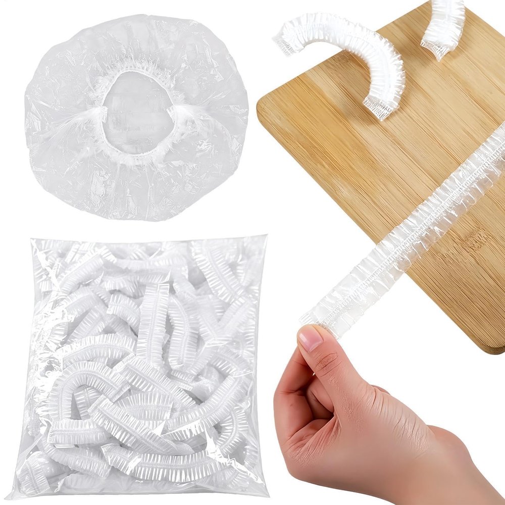 Elastic Bowl Covers, 100-Pack, Flexible