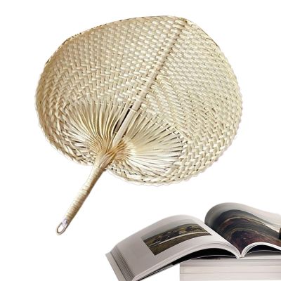 Natural Raffia Hand Fan