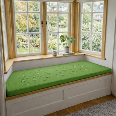 WLXFF Non-Slip Bench Cushion, 2 in Thick, Waterproof Outdoor Bench Pad