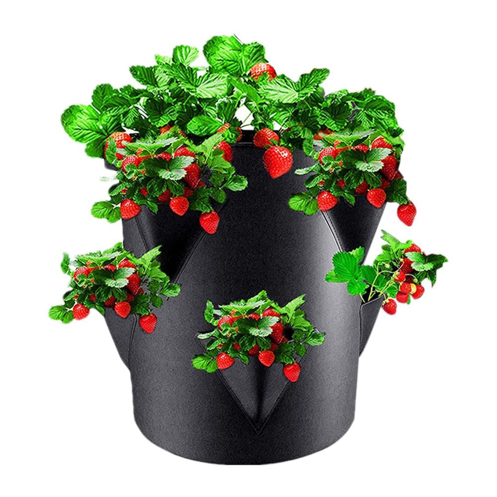 Frhwye Strawberry Planting Tower with 6 Side Pockets